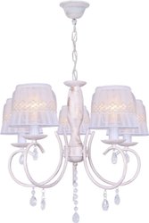 CAMILLA TL1135-5H Toplight, E14, 5x40W, белая патина, золотой