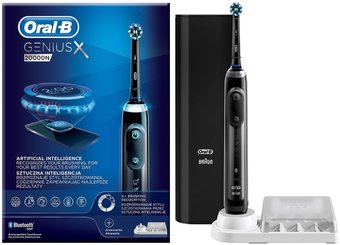Электрическая зубная щетка Oral-B Genius X 20000N D706.515.6X (черный)