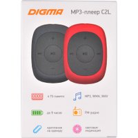 Плеер MP3 Digma C2LG (серый) [367272]