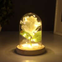 Настольная лампа Risalux Колба Роза 10539552 (белый)