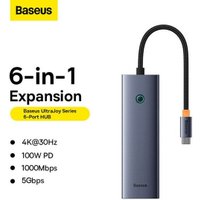 Док-станция Baseus UltraJoy Series 6-Port Hub Docking Station B00052802811-00