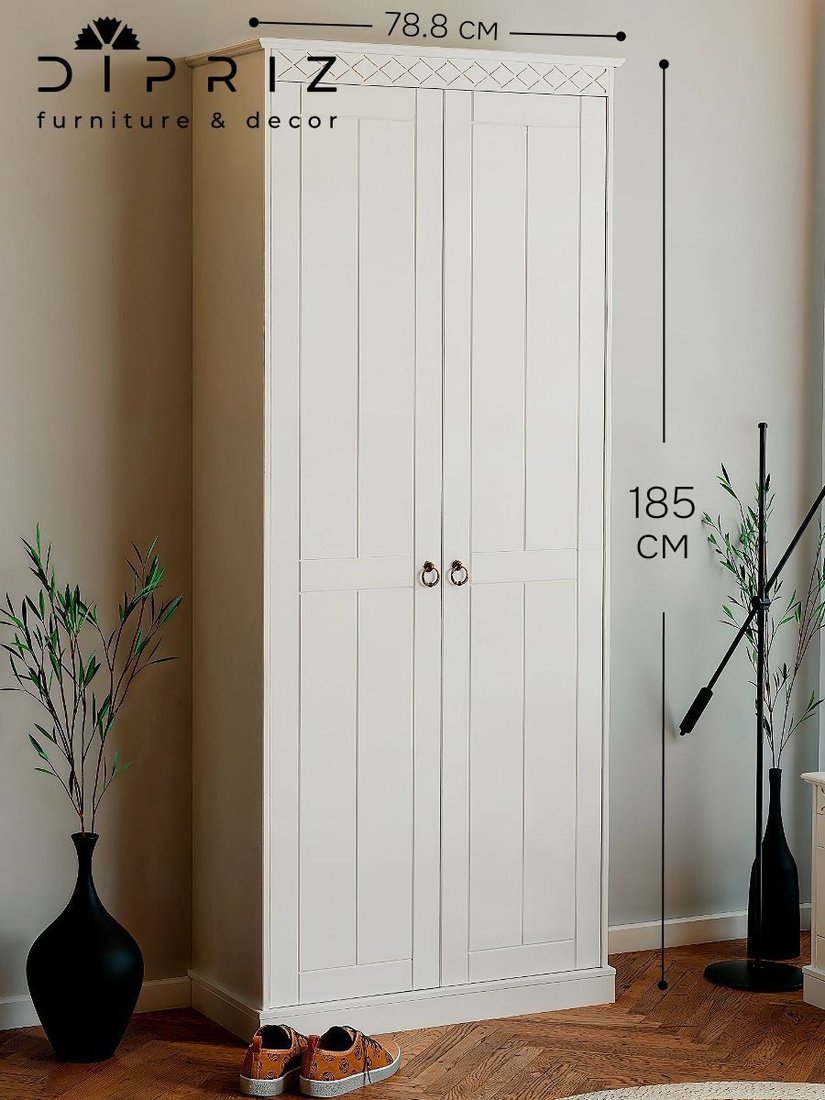 

Шкаф распашной Диприз Индра 2дв. Д.70138.1 (белый)