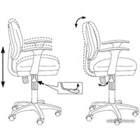 Компьютерное кресло Бюрократ CH-W356AXSN (синий)