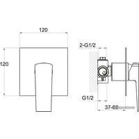 Смеситель BelBagno Arlie ARL-BDM-CRM