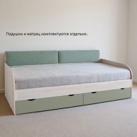 Кровать-тахта Аквилон Юкка №900.4 (дюна/шалфей)
