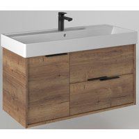  Briz Тумба с умывальником Тесо 100 243 03-20100-17 00 ВЕЛ (дуб веллингтон табак)