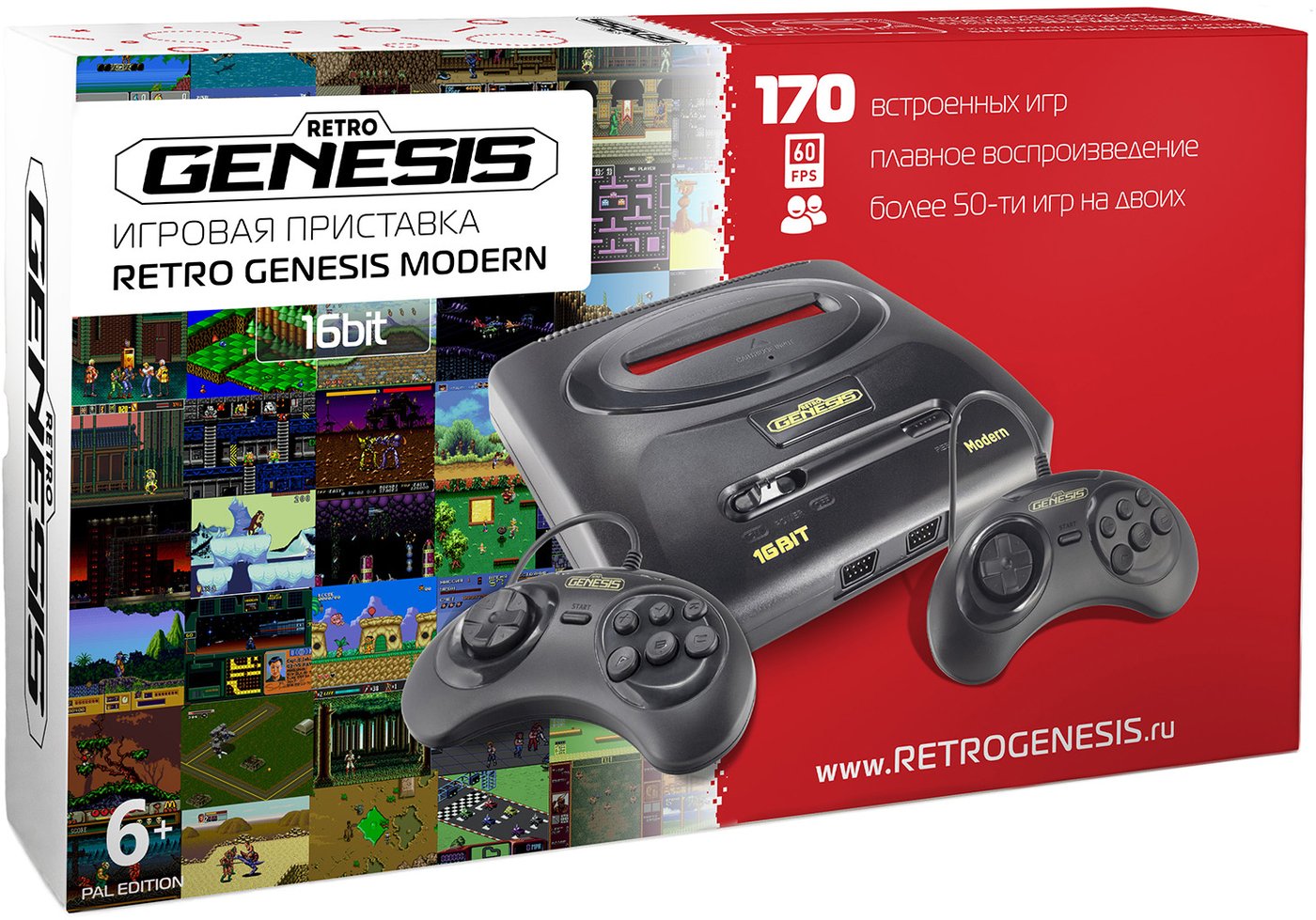 

Игровая приставка Retro Genesis Modern PAL Edition (170 игр)