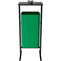 Уличная урна Allerd Стандарт 50л с пепельницей (зеленый)