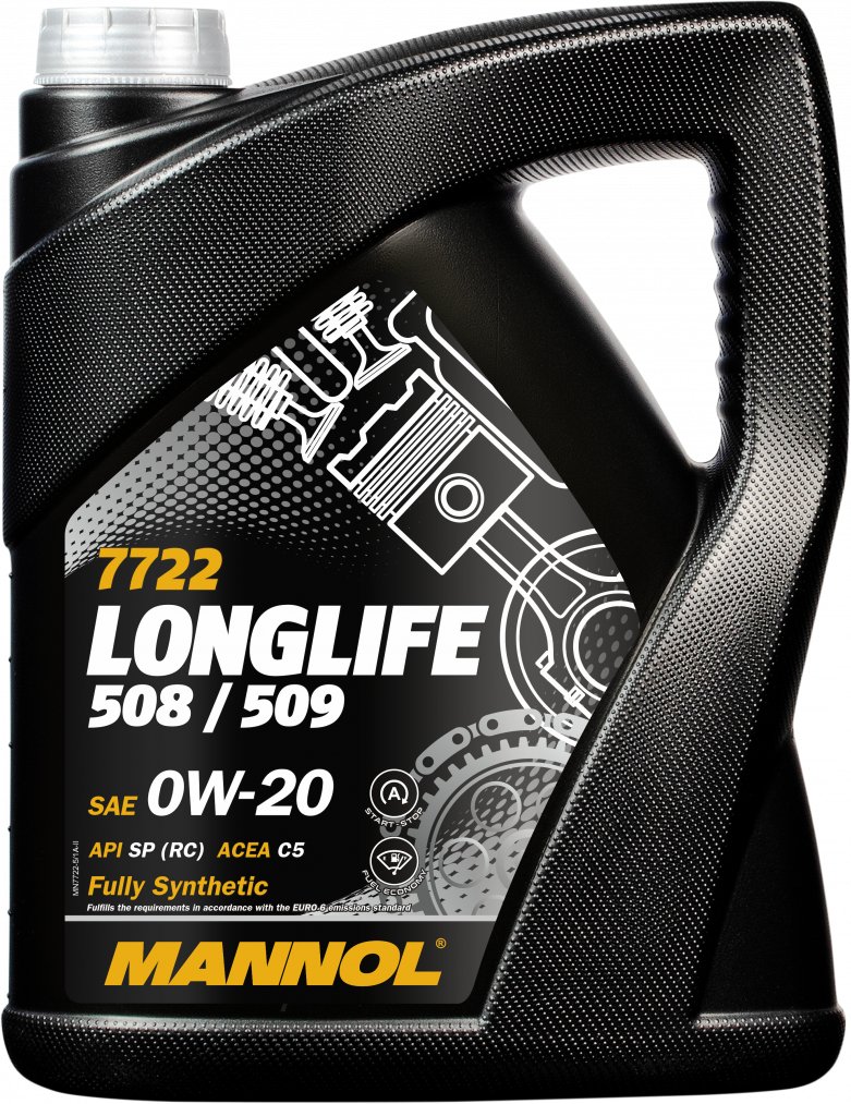 

Моторное масло Mannol Longlife 508/509 0W-20 SP RC 5л