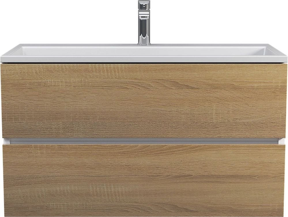 

Uperwood Тумба с умывальником Barsa 90 см (белый/дуб сонома)