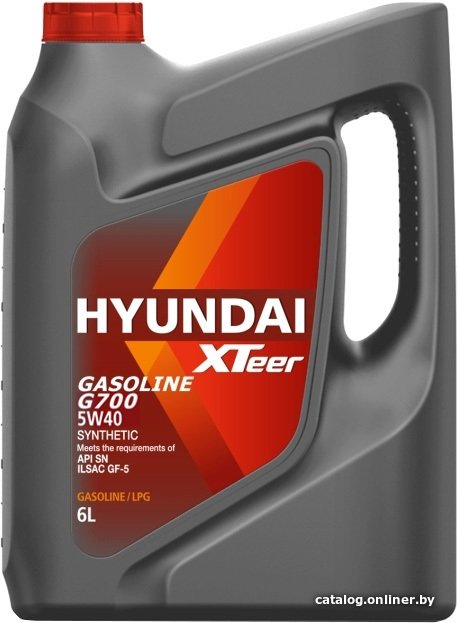 Моторное масло Hyundai Xteer Gasoline G700 5W-40 6л