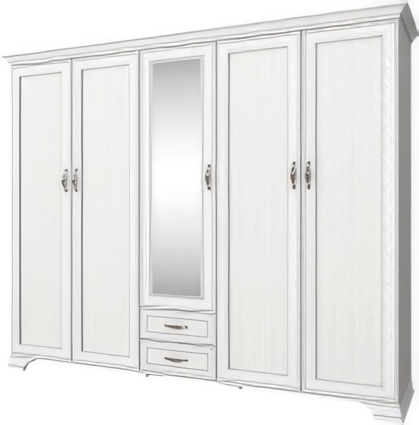 

Шкаф распашной Anrex Tiffany 5DG2S Z (вудлайн кремовый)