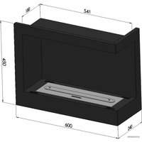 Биокамин SimpleFire Corner 600 R