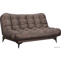 Диван Мебель-АРС Арно (бархат серо-шоколадный Star Velvet 60 Coffee)