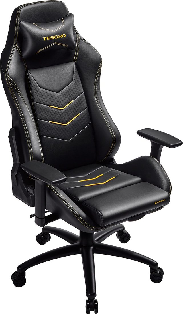 

Игровое (геймерское) кресло Tesoro Alphaeon S3 F720 (черный/желтый)