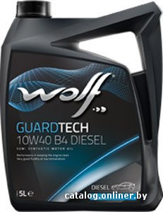 Моторное масло Wolf Guard Tech 10W-40 B4 Diesel 5л