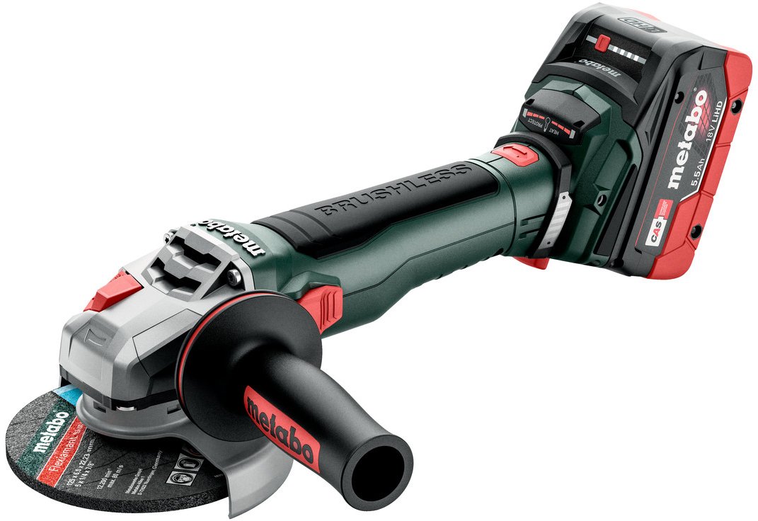 

Угловая шлифмашина Metabo WB 18 LT BL 11-125 Quick 613054660 (с 2-мя АКБ, кейс)
