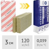 Теплоизоляция Umatex Termo Linio-15 Paroc 30 мм 5.04 кв.м.