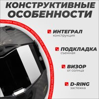 Мотошлем LS2 FF805 Thunder C GP Pro Fim (2XL, черный матовый)