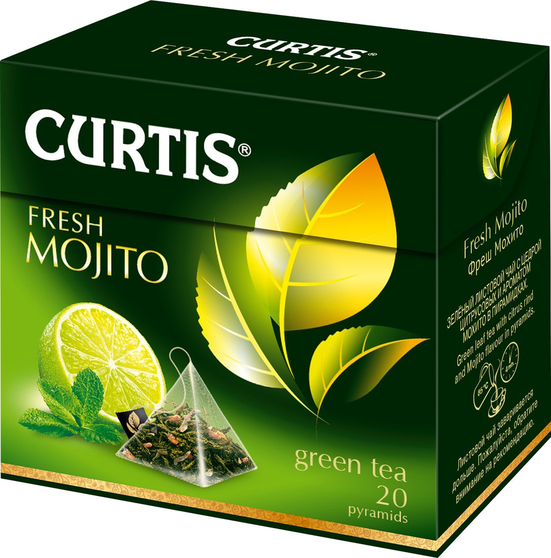 

Зеленый чай Curtis Fresh Mojito 20 шт