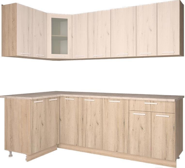 

Готовая кухня Интерлиния Мила 12x23 (дуб белый/дуб серый)