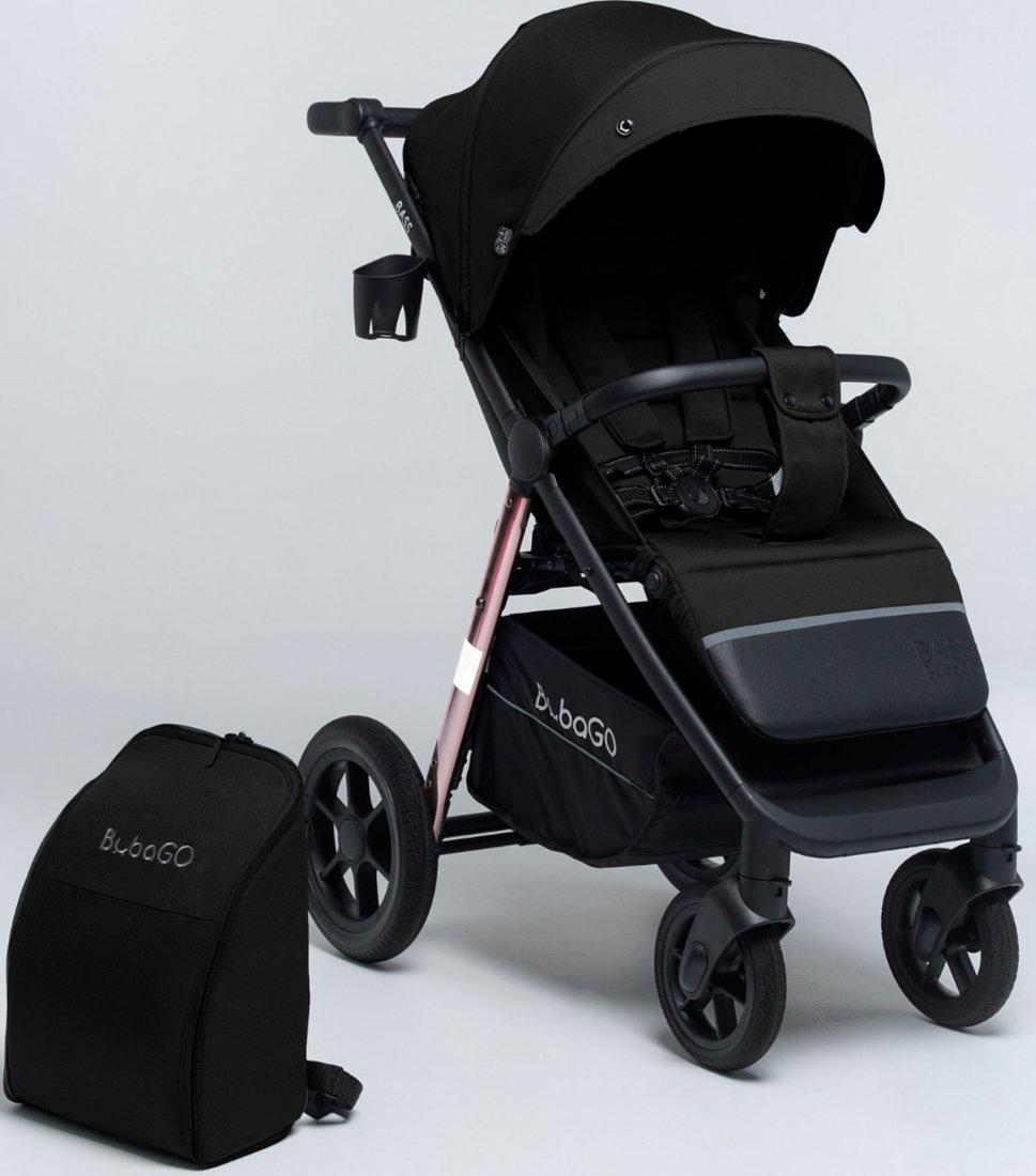 

Коляска прогулочная «книга» Bubago Bass Chrome (черный)