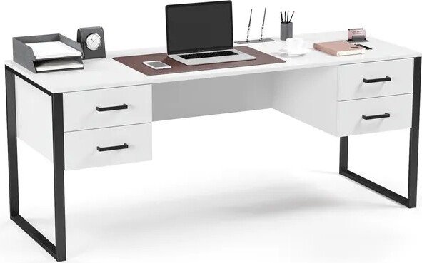 

Стол Soma Slava 180x66 (белый/черный)