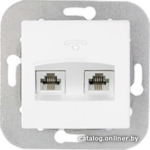 Розетка телефонная Bylectrica Стиль ТР24-051 (белый)