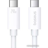 Кабель Baseus Superior Series 2 USB4 Full-Function Fast Charging Cable 240W USB Type-C - USB Type-C (1.8 м, белый)