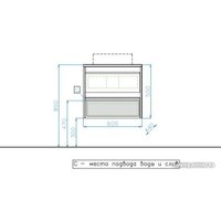  Style Line Тумба под умывальник Монако 60 (подвесная)