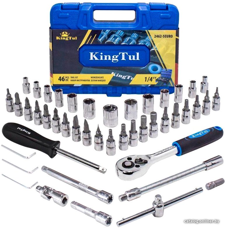Универсальный набор инструментов KingTul KT-2462-5 Euro (46 шт)