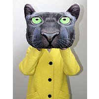 Декоративная подушка Matex Animals Пума 15-994 (черный/зеленый)