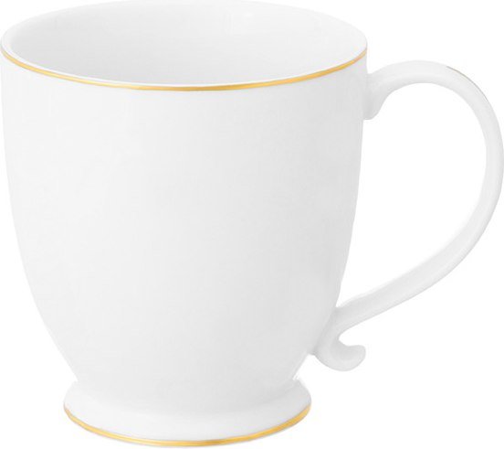 

Кружка Elan Gallery New Bone China Белая с золотом 420738