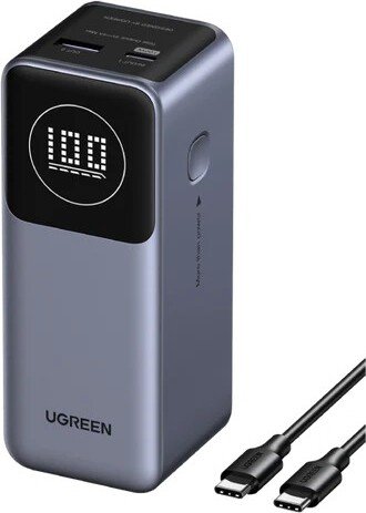 

Внешний аккумулятор Ugreen PB724 12000mAh (серый)