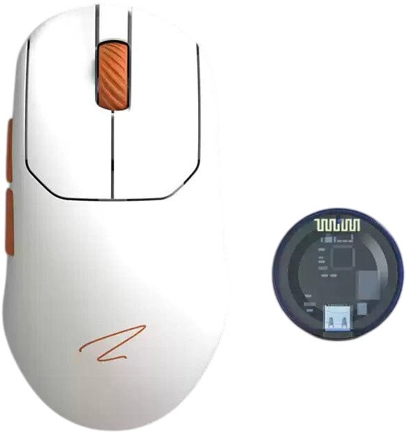 Игровая мышь Zaopin ZPW Max 8K (белый/оранжевый)