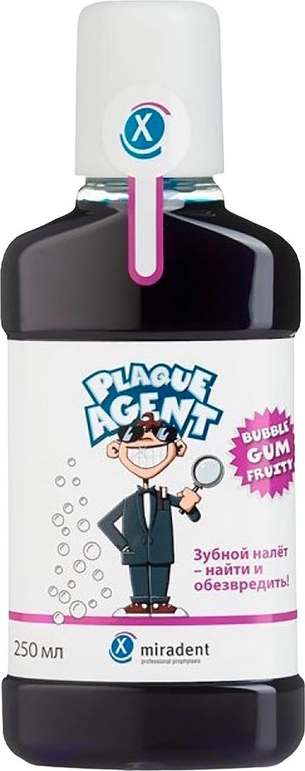 Ополаскиватель для полости рта Miradent Plaque Agent с индикацией зубного налета 633126 (250 мл)