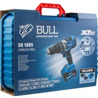 Ударная дрель-шуруповерт Bull SR 1805 (с 2-мя АКБ 4 Ah, кейс)