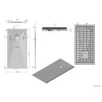 Душевой поддон Vincea VST-4SR9017W 170x90