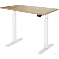 Стол для работы стоя ErgoSmart Electric Desk Prime 1360х800х36 мм (дуб натуральный/белый)