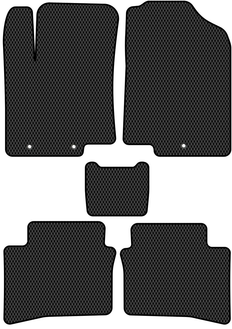 

Комплект ковриков для авто Alicosta Kia Rio III (хэтчбек 5 дв, седан / QB) 2011 - 2017 (черный, ромб)