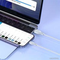 Кабель Baseus Pudding Series Fast Charging Cable 2.4A USB Type-A - Lightning (1.2 м, белый)