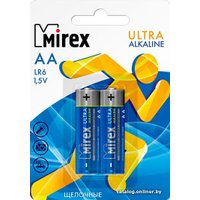 Батарейка Mirex Ultra Alkaline AA 2 шт LR6-E2