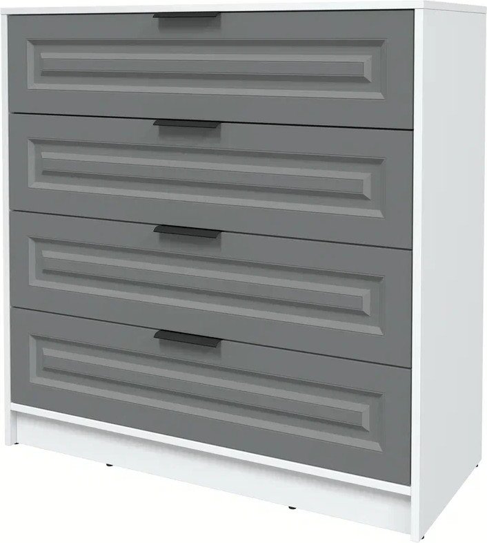 

Комод Интерлиния Концепт КТ-К100 Деко (белый платинум/серый)