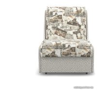 Кресло-кровать Мебель-АРС Аккорд №2 (флок, газета коричневый)