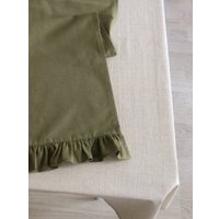 Дорожка на стол ОМурМебель 140x40см с рюшами (мятный)