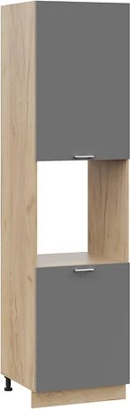 

Шкаф напольный Трия Габриэлла 1ПВ6 с двумя дверями (дуб крафт золотой/титан)