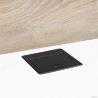 Блок розеток AKS Nova 4 выдвижной (1 розетка, черный)