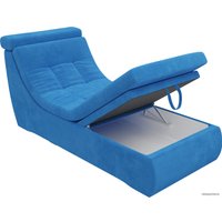 Элемент модульного дивана Лига диванов Холидей люкс 105633 (велюр, голубой)