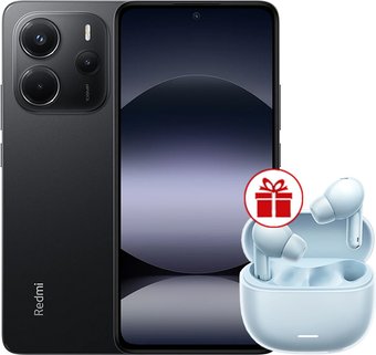 Xiaomi Redmi Note 14 8GB/256GB международная версия (черный) + наушники Xiaomi Redmi Buds 6 Lite (голубой) по акции
