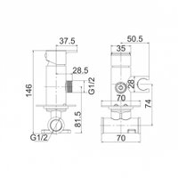 Гигиенический душ Gross Aqua Bidet Evo GA042602MW